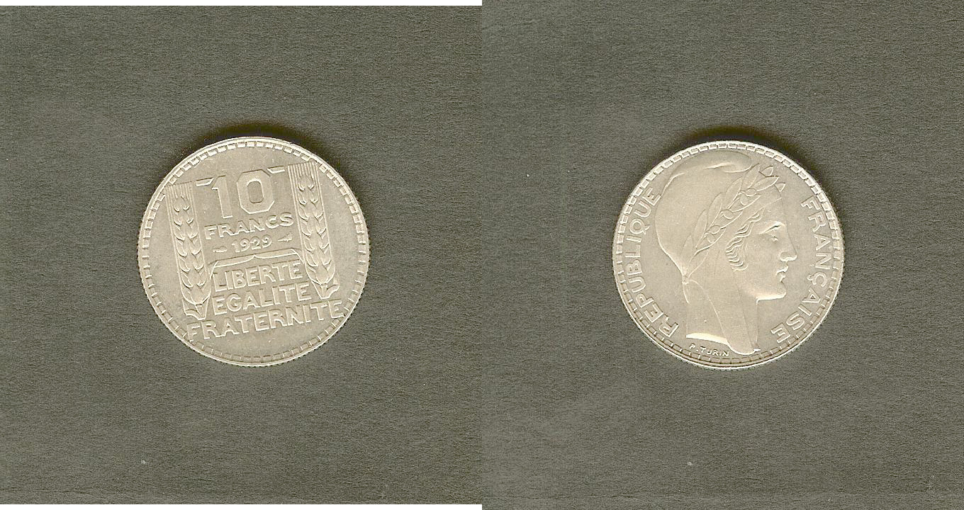 10 francs Turin 1929  FDC+